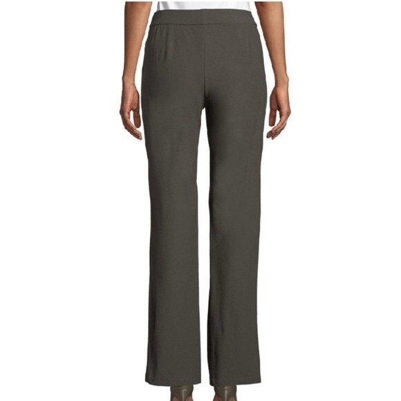 Eileen Fisher Stretch Crepe Bootcut Pull-On Trouser Pants in Rye Women’s Size XS - Picture 4 of 12